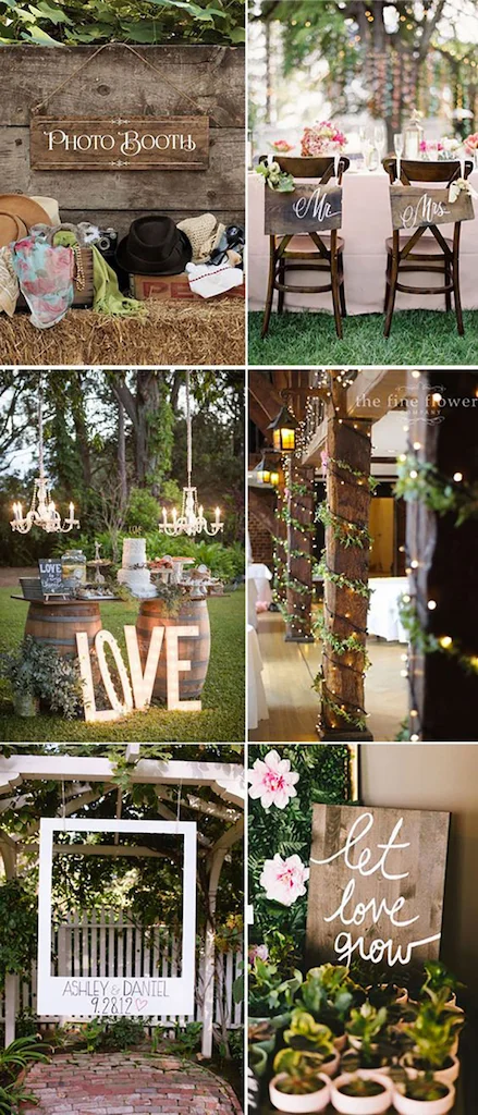 Moodboard con idee per l’allestimento