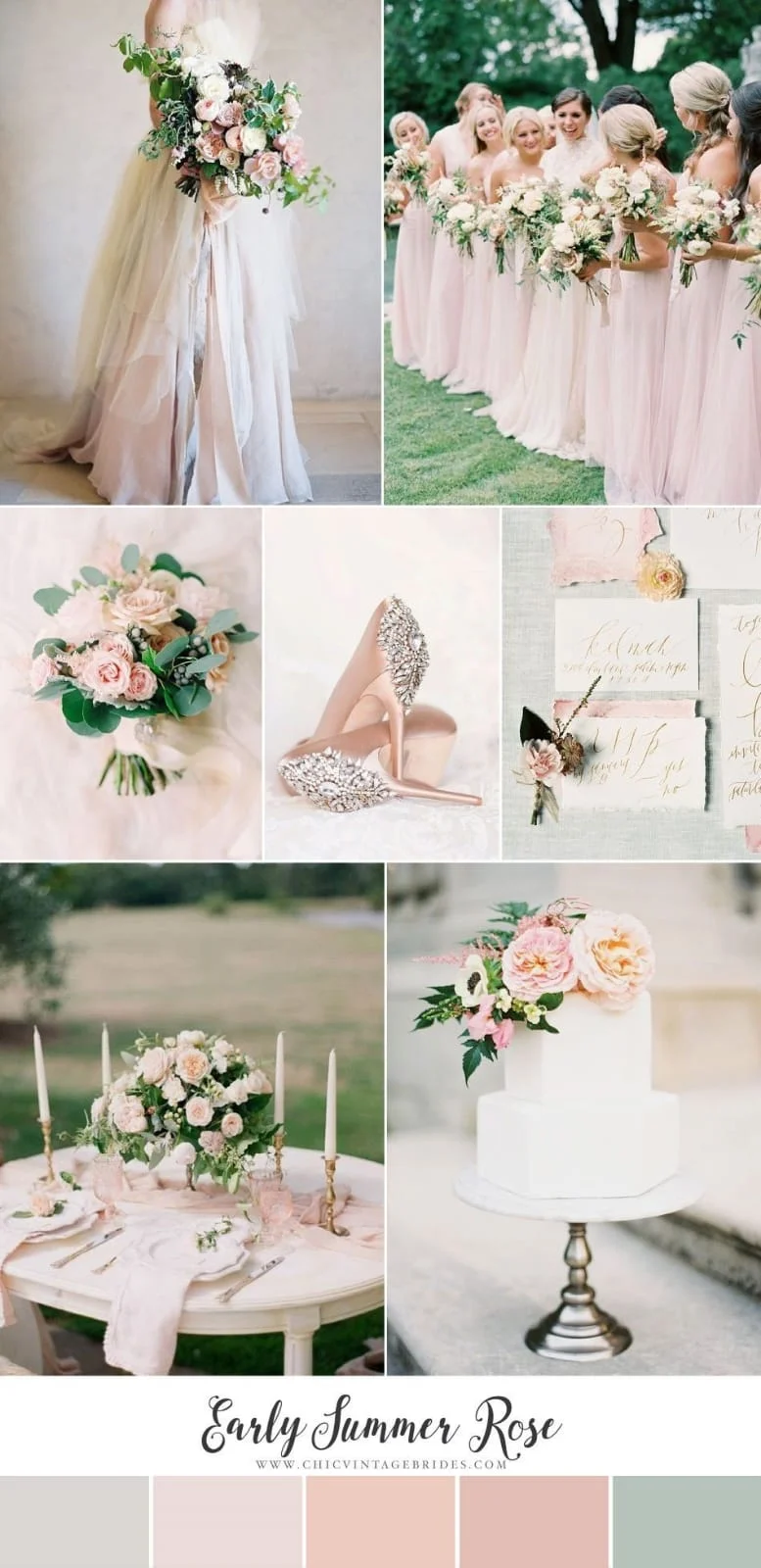 Moodboard in rosa cipria