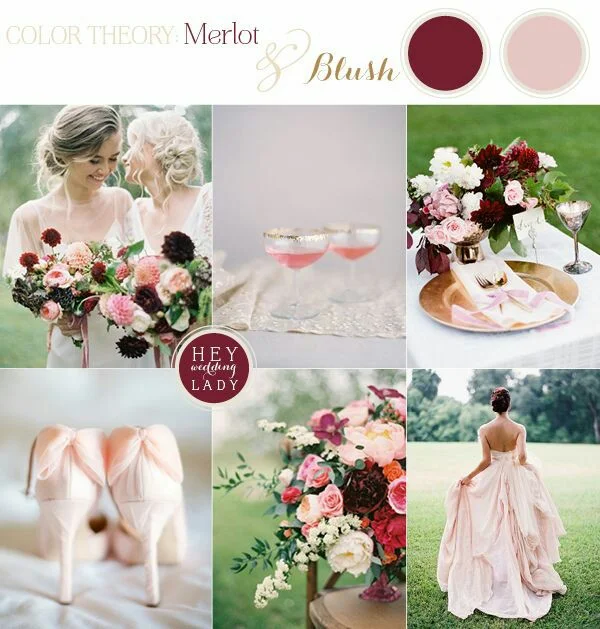 Palette colori Marsala e Blush
